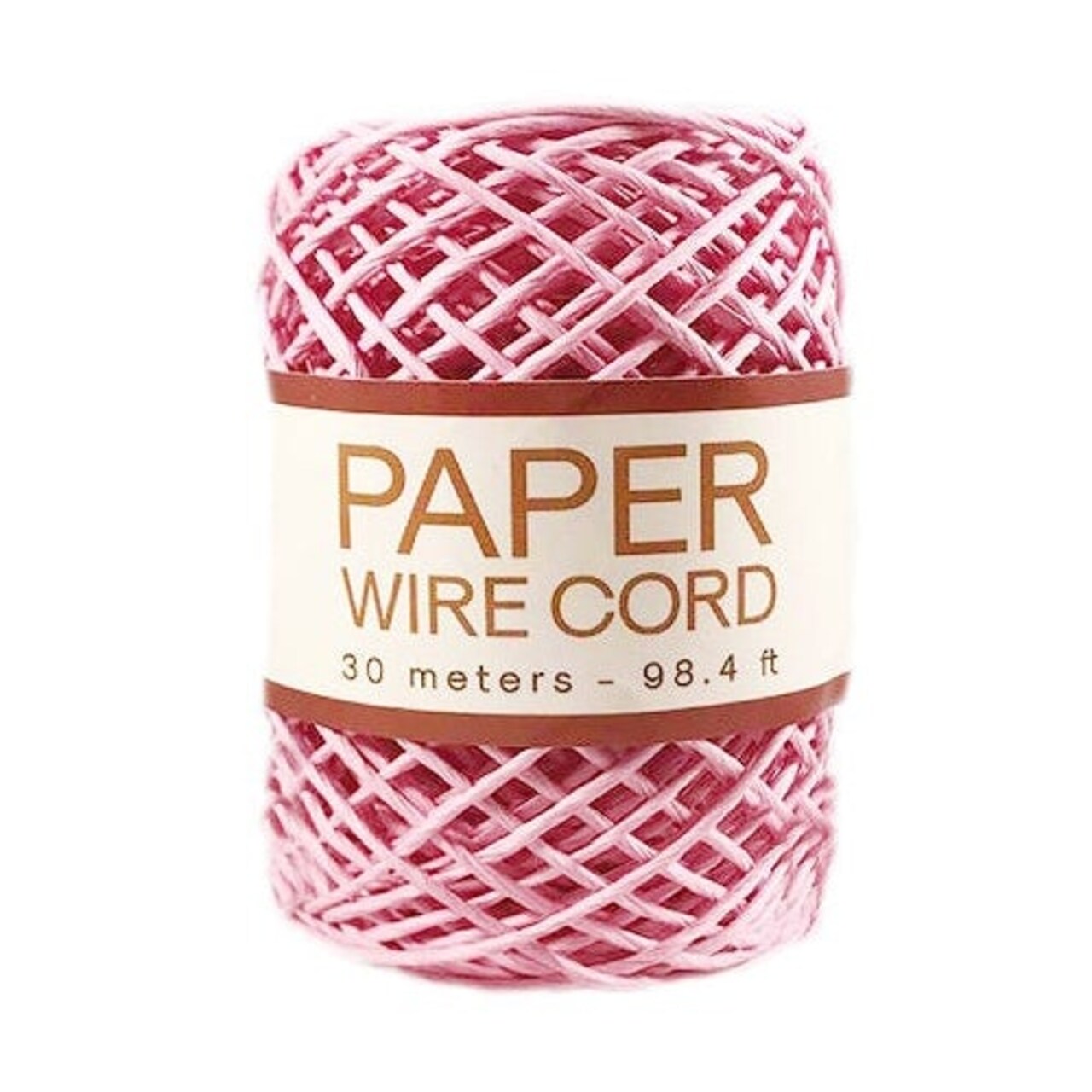 Hemptique 2mm Paper Wire Cord Spool Jewelry Bracelet Making Crafting Scrapbooking Bookbinding Mixed Media Crocheting Macrame Gift Wrapping Outdoor Gardening